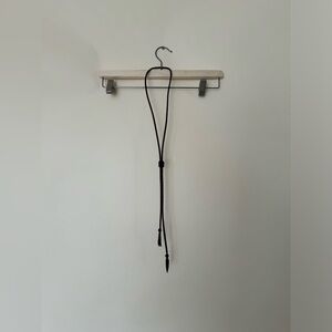 Leather Woven Bolo Tie